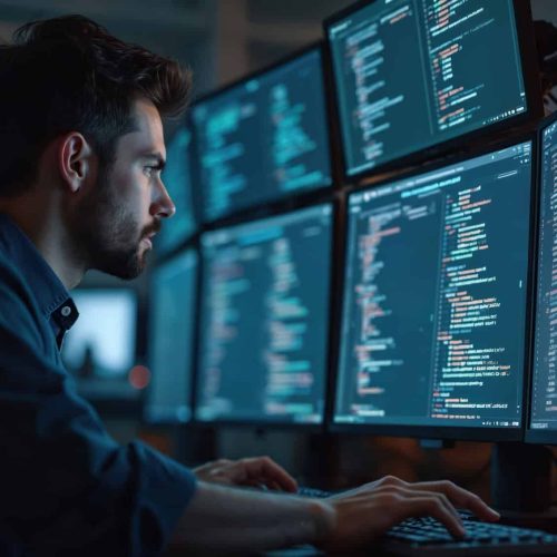 Maintenance curative corrective avec monitoring informatique en continu pour garantir le maintien en condition opérationnelle des systèmes IT.
